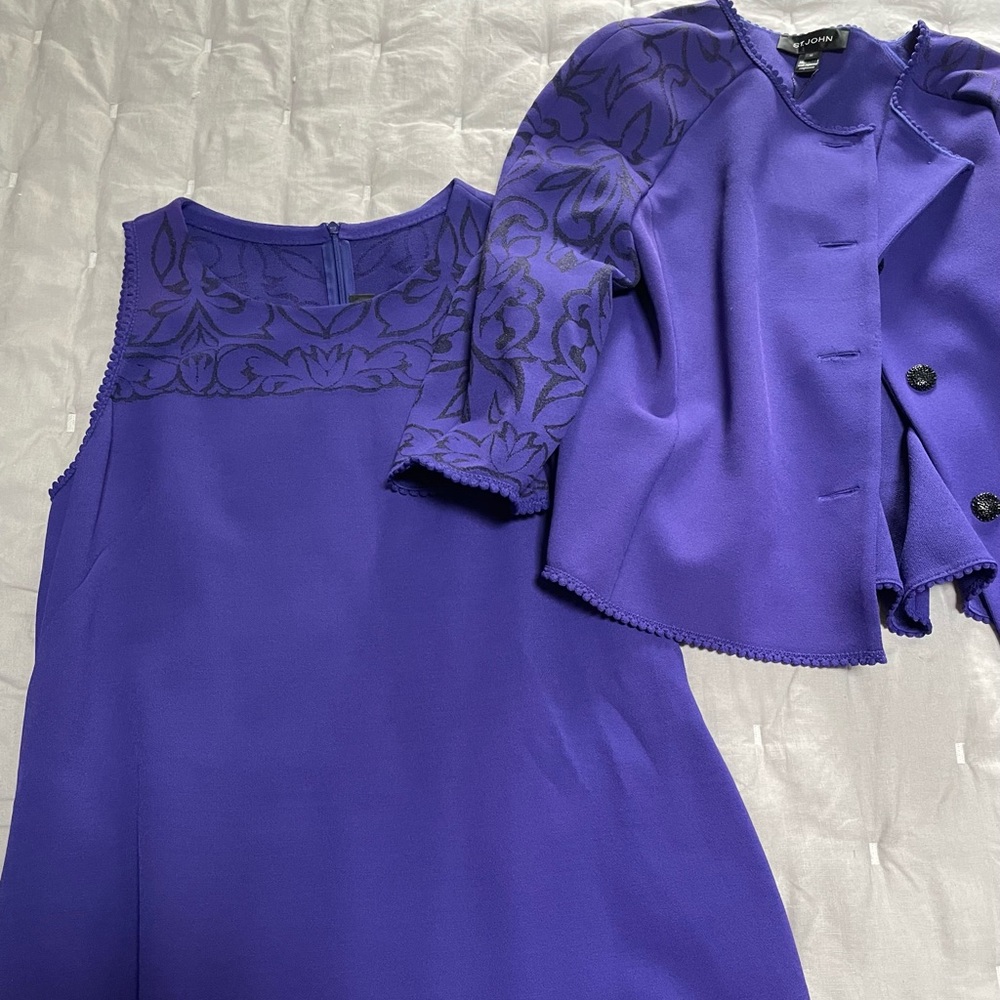 St. John dress with matching blazer